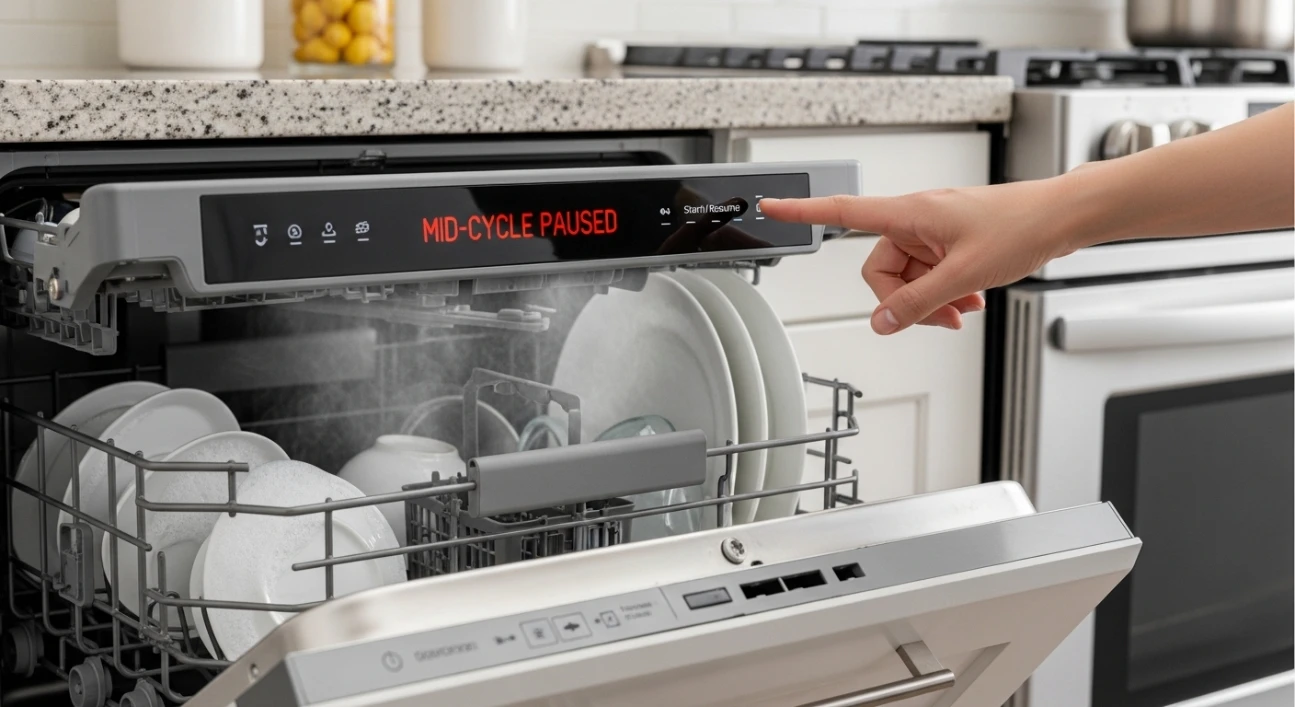 What to Do When Your Dishwasher Stops Mid-Cycle