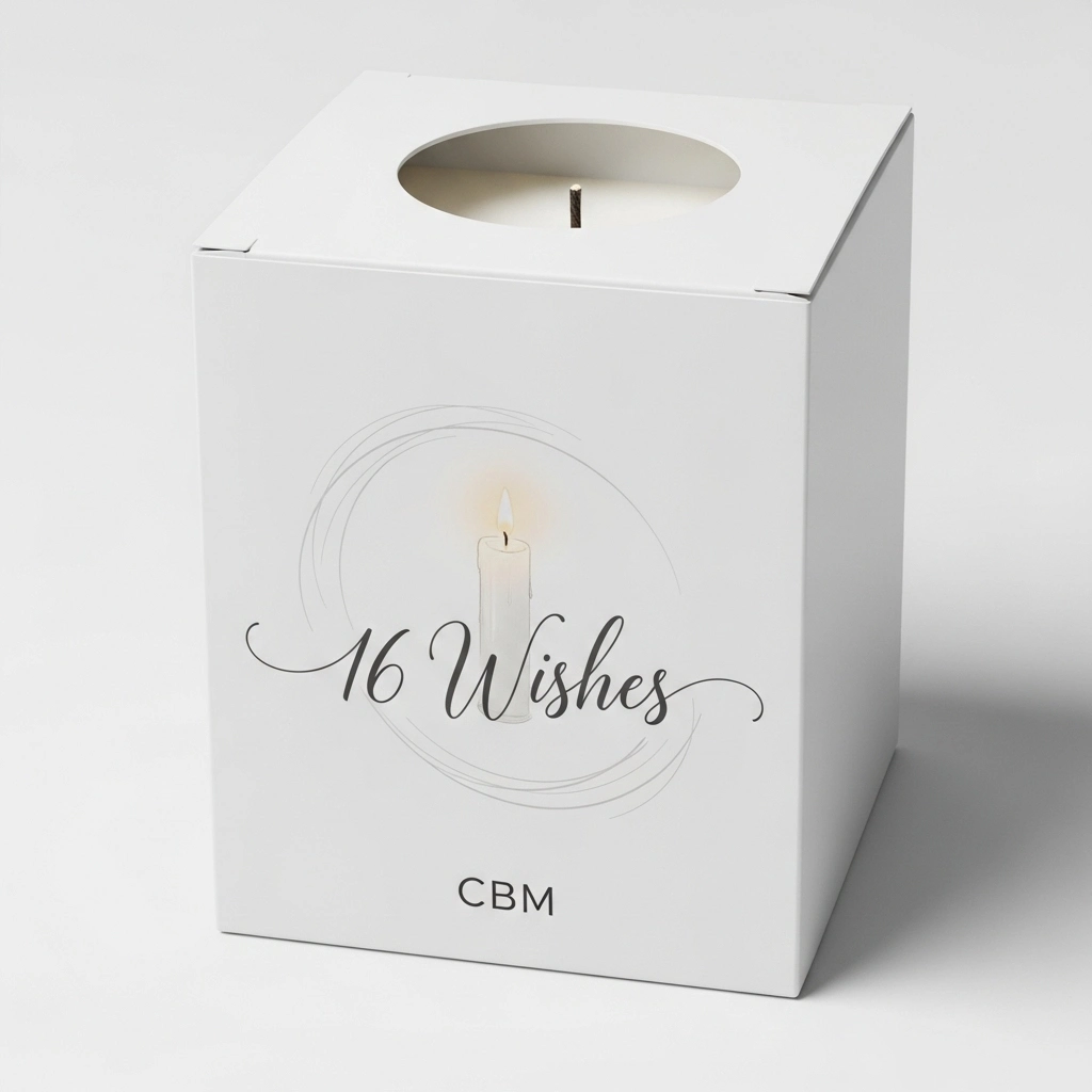 16 wishes candle box | Custom 16 wishes candle boxes | CBM