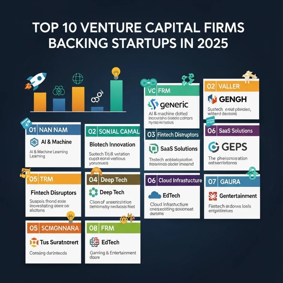 Top 10 Venture Capital Firms Backing Startups in 2025